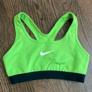 Green Nike Sports Bra